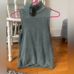 NEVER WORN. Express turtle neck sweater tank top.